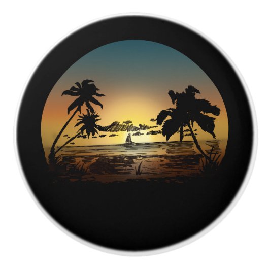 Sunset Keramische Knop (Voorkant)