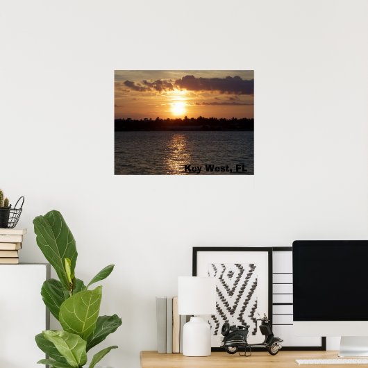 sunset Key West, FL Poster (Thuiskantoor)