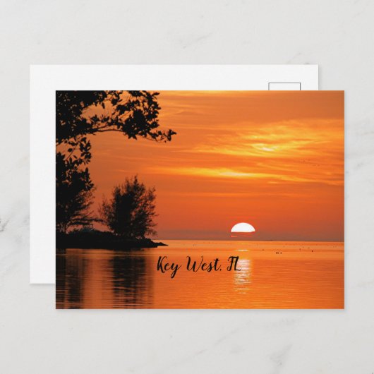 Sunset, Key West, Florida Briefkaart (Voorkant / Achterkant)