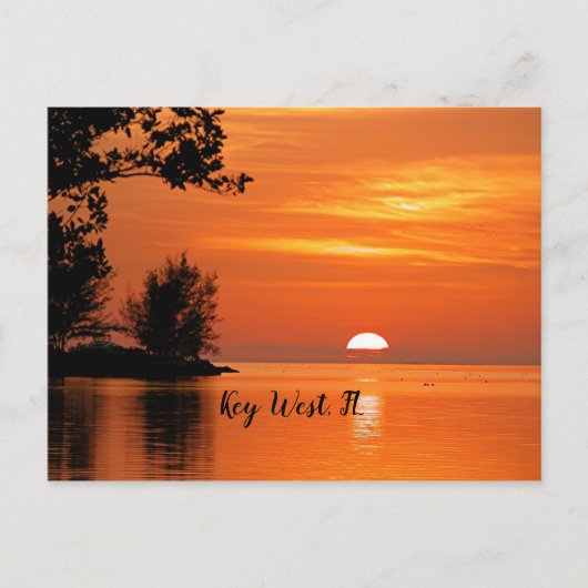 Sunset, Key West, Florida Briefkaart (Voorkant)