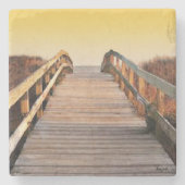 Sunset Kiawah Island, South Carolina Marble Coaste Stenen Onderzetter (Voorkant)