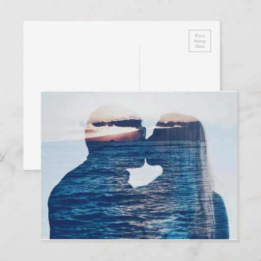 SUNSET KISS BRIEFKAART (Voorkant / Achterkant)