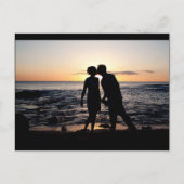 Sunset Kiss Briefkaart (Voorkant)