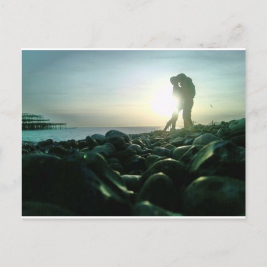 Sunset Kiss Briefkaart (Voorkant)