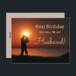 Sunset Kiss Happy Birthday Future Husband Feestdagenkaart<br><div class="desc">Sunset Kiss Happy Birthday Future Husband Holiday Kaart.</div>