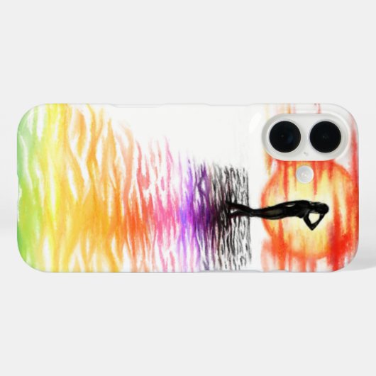 Sunset Lady iPhone Case (Achterkant (horizontaal))