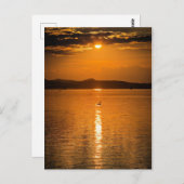 Sunset, Lake Balaton, Hongarije Briefkaart (Voorkant / Achterkant)