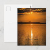 Sunset, Lake Balaton, Hongarije Briefkaart (Voorkant / Achterkant)