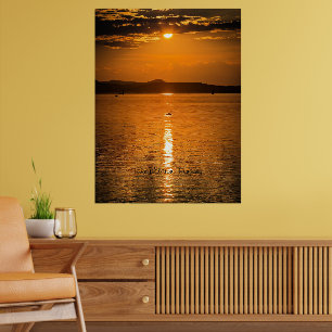 Sunset, Lake Balaton, Hongarije Poster