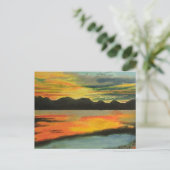Sunset Lake Briefkaart (Staand voorkant)