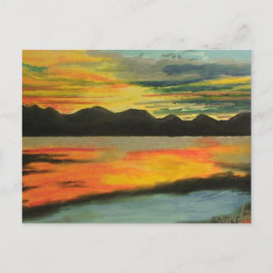 Sunset Lake Briefkaart