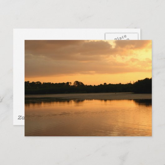 Sunset Lake Briefkaart (Voorkant / Achterkant)