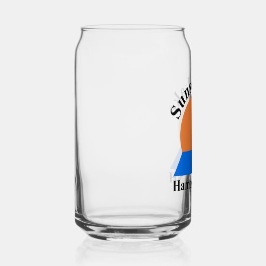 Sunset Lake Can Glass Blikvorm Glas (Rechts)