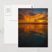 Sunset Lake Charles Louisiana Briefkaart (Voorkant / Achterkant)