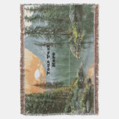 Sunset Lake Deken (Voorkant Verticaal)
