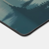 Sunset Lake Desk Mat - Schilderachtig Bos Mousepad (Hoek)