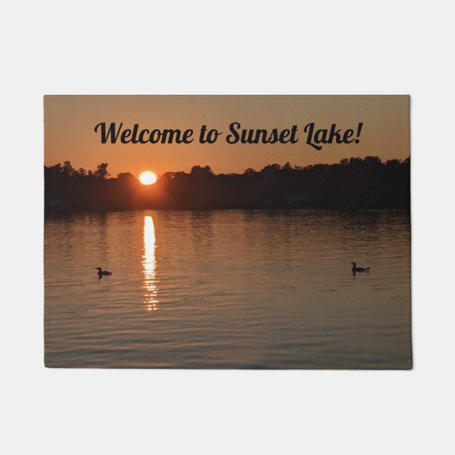 Sunset Lake Doormat Deurmat (Voorkant)