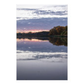 Sunset Lake Faux verpakt Canvas Print Foto Afdruk (Voorkant)