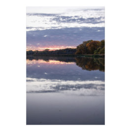 Sunset Lake Foto Afdruk