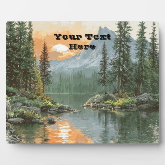 Sunset Lake Fotoplaat (Voorkant)