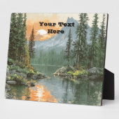 Sunset Lake Fotoplaat (Zijkant)