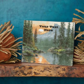 Sunset Lake Fotoplaat (Zijkant)