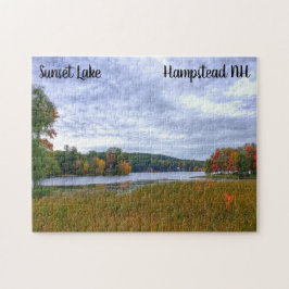 Sunset Lake Herfst Puzzle Legpuzzel