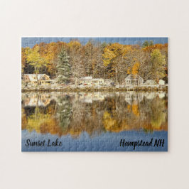 Sunset Lake Herfst Puzzle Legpuzzel