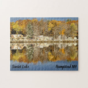 Sunset Lake Herfst Puzzle Legpuzzel