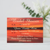 Sunset Lake Invitation Kaart (Staand voorkant)