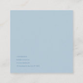 Sunset Lake Landscape Coral Pink Modern Vierkante Visitekaartje (Achterkant)