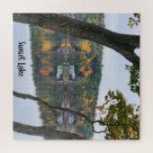 Sunset Lake Large Herfst Puzzle Legpuzzel (Horizontaal)
