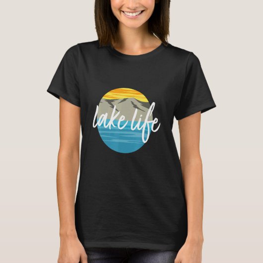 Sunset Lake Life T-shirt (Voorkant)