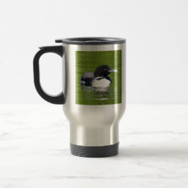 Sunset Lake Loon Travel Mug Reisbeker