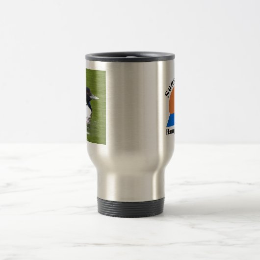 Sunset Lake Loon Travel Mug Reisbeker (Center)