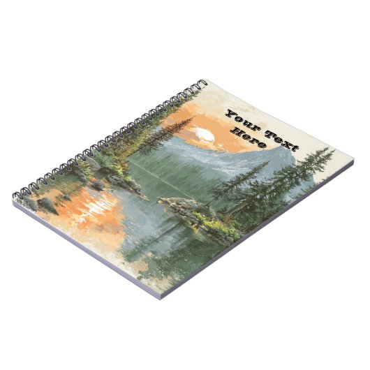 Sunset Lake Notitieboek (Linkerzijde)