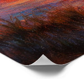 Sunset Lake - Pastel Painting Style Art Poster (Hoek)