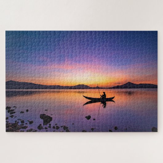 Sunset Lake Puzzle Legpuzzel (Horizontaal)