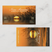 Sunset Lake Reflection Visitekaartje (Voorkant / Achterkant)