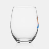 Sunset Lake Stemless Wine Glass Wijnglas Zonder Voet (Rechts)
