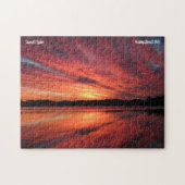 Sunset Lake Sunset Puzzle Legpuzzel (Horizontaal)