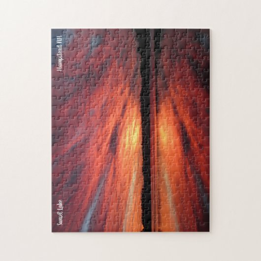 Sunset Lake Sunset Puzzle Legpuzzel (Verticaal)