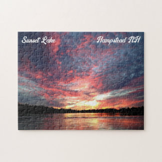 Sunset Lake Sunset Puzzle Legpuzzel