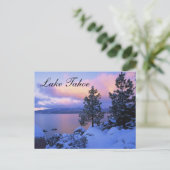 Sunset Lake Tahoe Nevada Briefkaart (Staand voorkant)