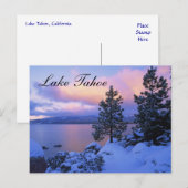 Sunset Lake Tahoe Nevada Briefkaart (Voorkant / Achterkant)