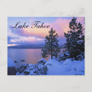 Sunset Lake Tahoe Nevada Briefkaart