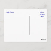 Sunset Lake Tahoe Nevada / California Briefkaart (Achterkant)