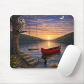 Sunset Lake Uil Kano Muismat (Met muis)