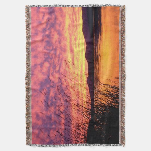 Sunset Lakeshore design Blanket Deken (Voorkant Verticaal)