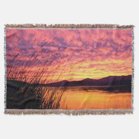Sunset Lakeshore design Blanket Deken (Voorkant)